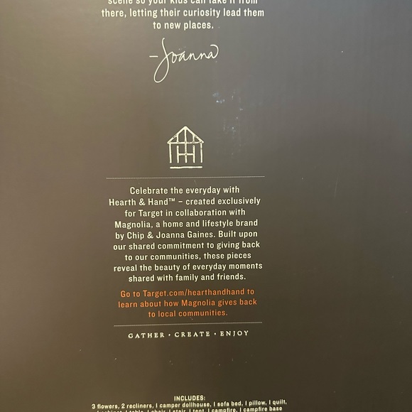 New hearth and hand with magnolia wooden doll camper set - Picture 2 of 2